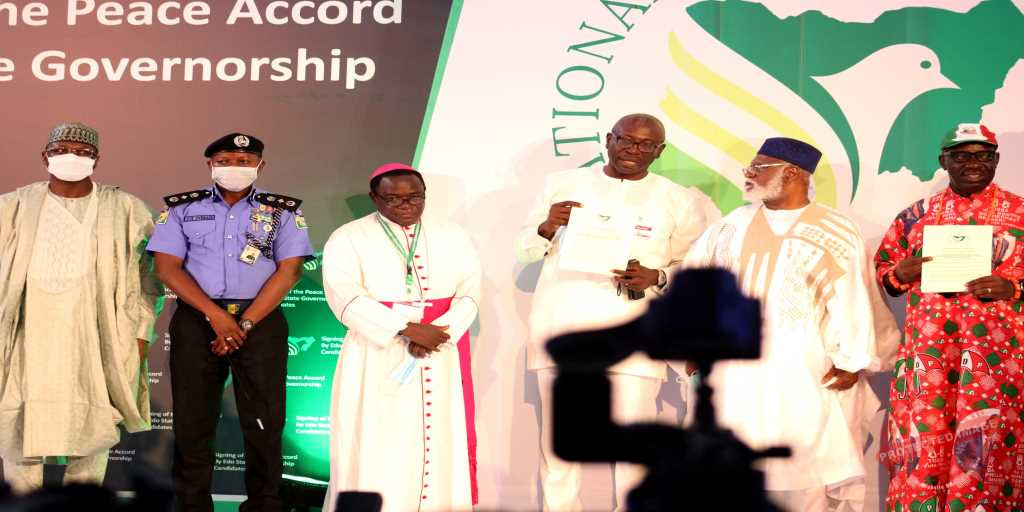 The Signing of the Peace Accord, by Edo State Governorship Candidate