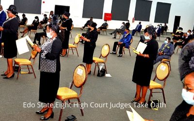 Eight High Court Judges Take Oath in Edo State.