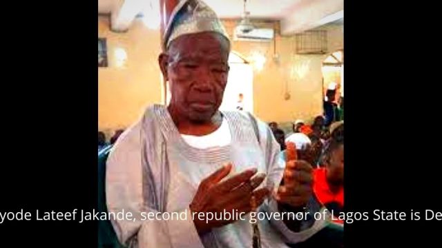 Kayode Lateef Jakande, second republic governor of Lagos State Photo