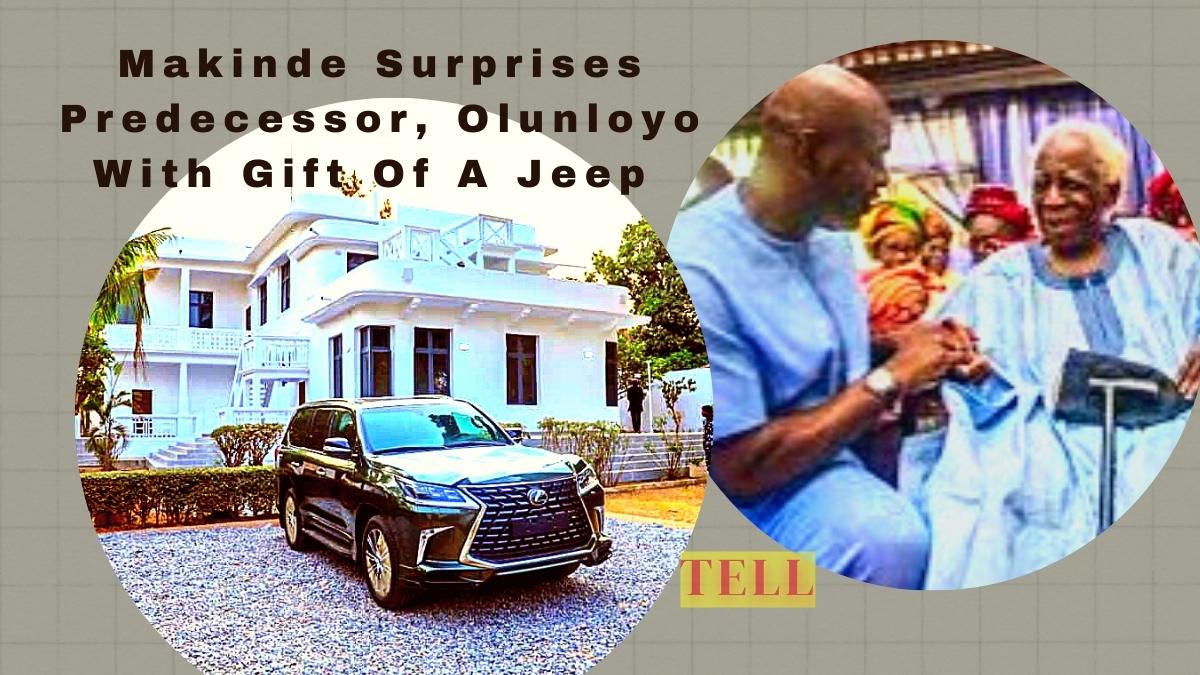 Makinde Surprises Predecessor, Olunloyo With Gift Of A Jeep