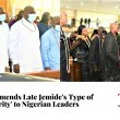 Late Isaac Jemide's funeral Photo