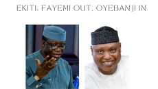 Ekiti: Fayemi Out, Oyebanji In