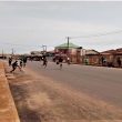 Taiye Bello Ishashi Road Akute, Ogun State young ones take to the street to play football and for okada rider it is business as usuall.