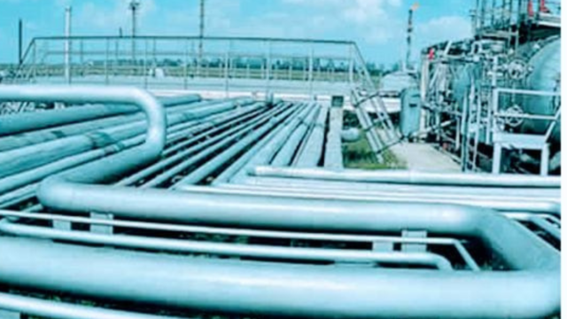 Oil pipelines in the Niger Delta.