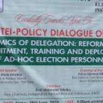 one-day Policy Dialogue on Edo State Governorship Election 2024 organised by the Electoral Institute