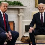 Presidents Joe Biden and Donald Trump