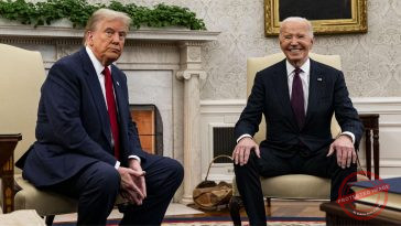 Presidents Joe Biden and Donald Trump