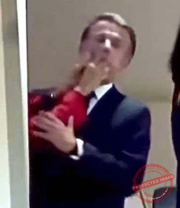 Awkward on Arrival: Brigitte Macron’s “Face Push” on President Emmanuel