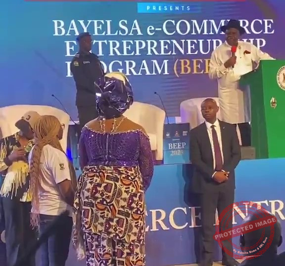 Viral Moment: Bayelsa Governor Douye Diri Supports 51-Year-Old Woman with ₦240M Loan to Grow Hair Extension Business from Plantain Stems