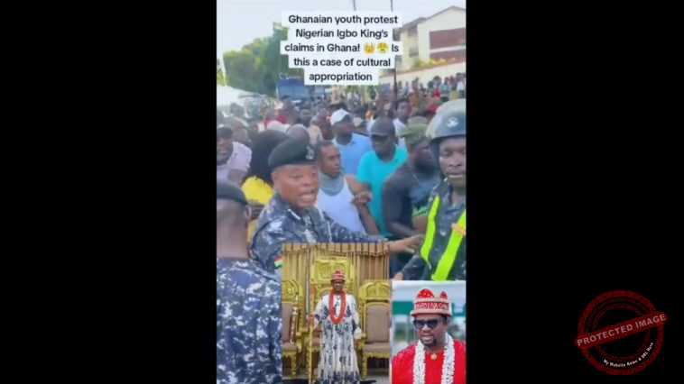 Tensions Rise in Ghana as Youths Protest Installation of Igbo King in Accra