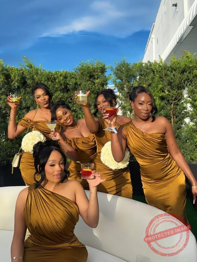 bride maid at davido and chioma's wedding ceremony