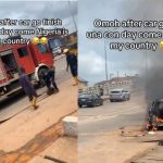 Ogun Residents Roast Fire Service for Showing Up Late to Burnt Car