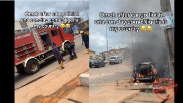 Ogun Residents Roast Fire Service for Showing Up Late to Burnt Car