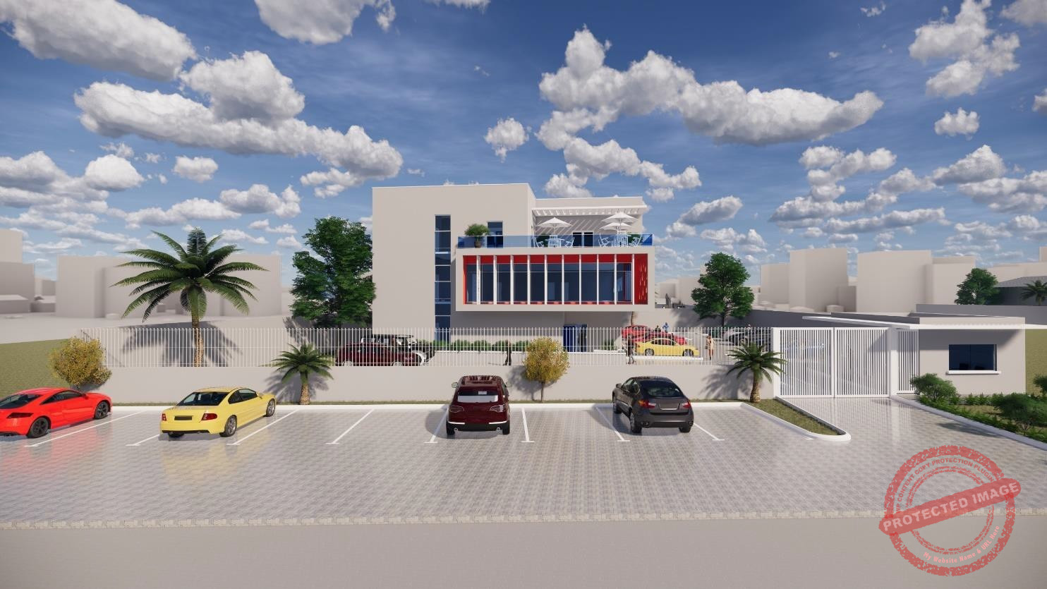 the Admin. Building for Truck Hub