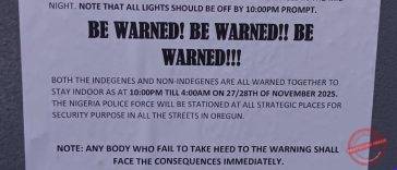 “Stay Indoors or Face Consequences” Oregun Residents Issued Strict Nighttime Lockdown Order Ahead of Egungun Festival